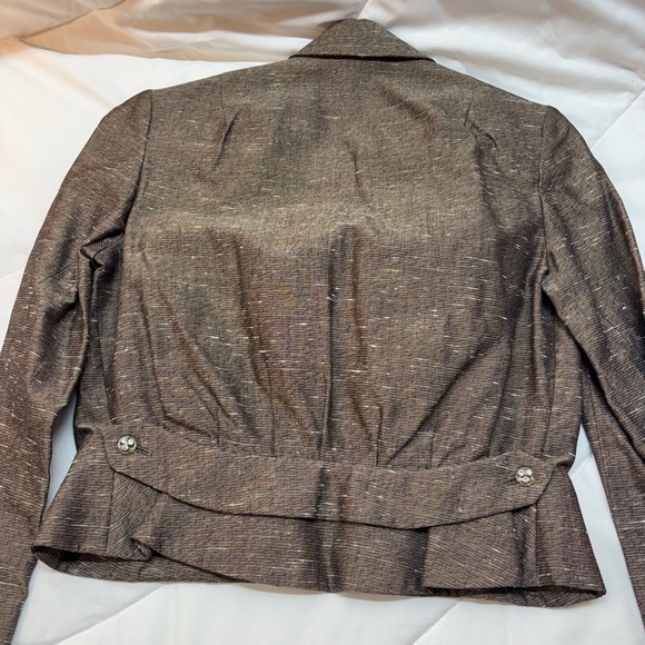 Vintage Sacony Brown Skirt and blazer Suit set Size 11- 1920s - Picture 8 of 13